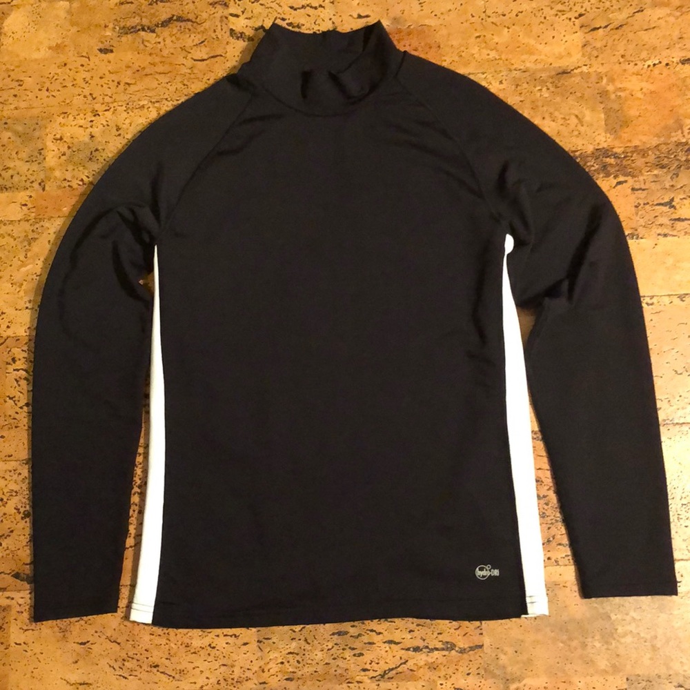 Black Fitness Gear Long Sleeve Athletic Shirt